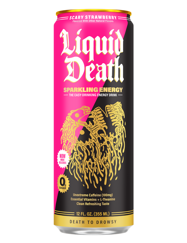 Scary Strawberry can, image from Liquid Death